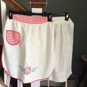 2 vintage aprons